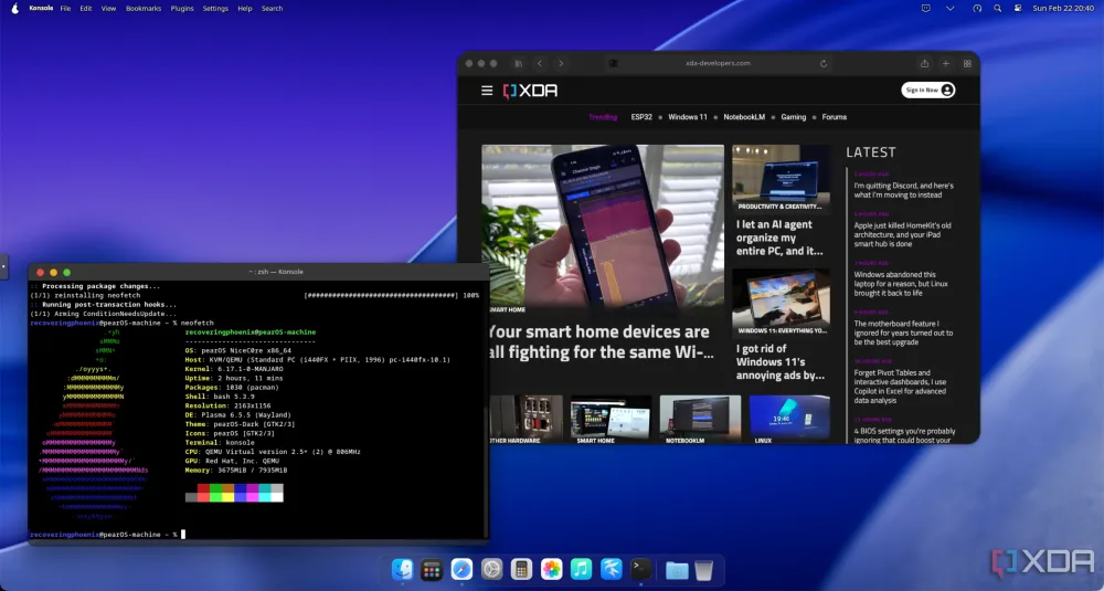 The Pafari browser.